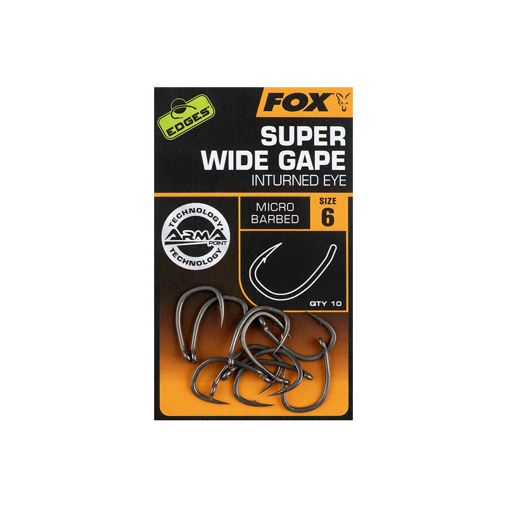Hameçon Fox Edges Super Wide Gape (In-Turned Eye)